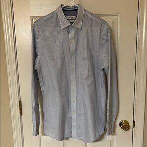 Van Heusen Blue Check Long Sleeve Shirt Classic Fit